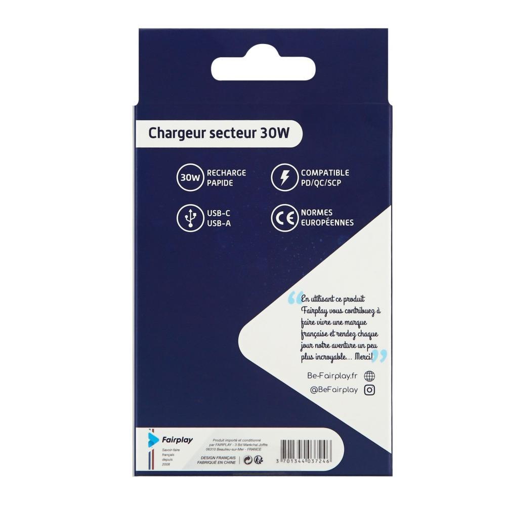 FAIRPLAY MONZA Chargeur 30W/USB-A-C