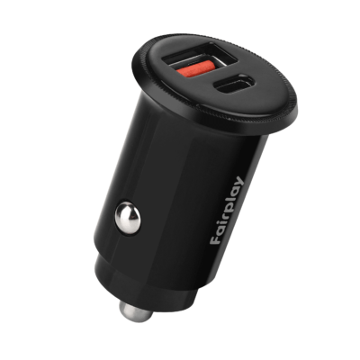 Chargeur Voiture USB-C/USB-A 30W CHARGE RAPIDE FAIRPLAY