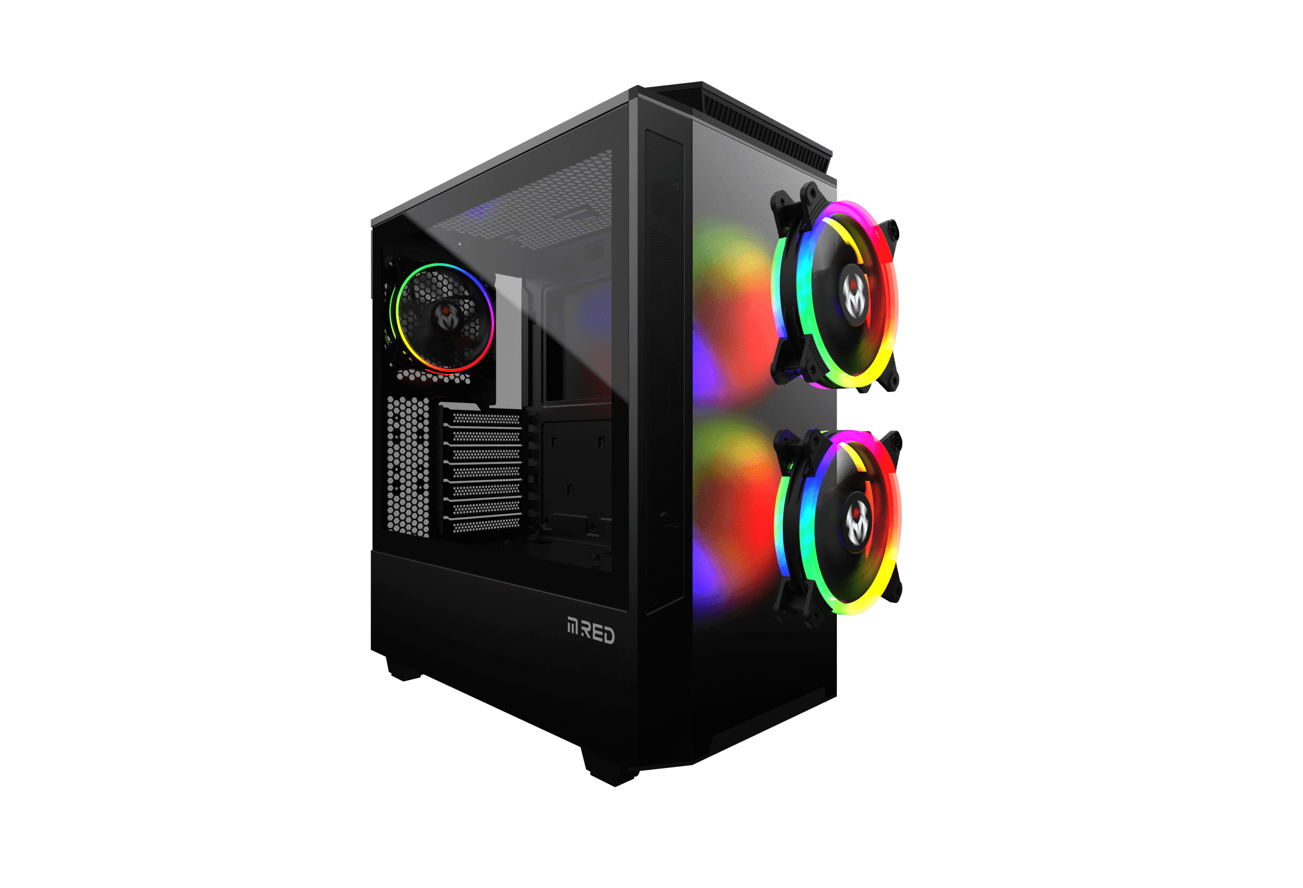Boîtier PC M.RED Death Storm RGB et 3 Fans RGB