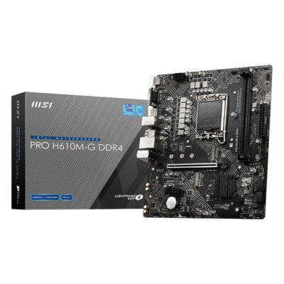 Carte mère MSI PRO H610M-G DDR4 - H610/LGA1700/DDR4/mATX