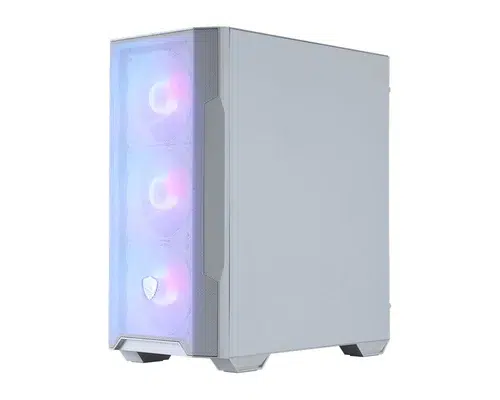 Boîtier PC MSI MAG FORGE M100R WHITE - MT/Sans Alim/mATX