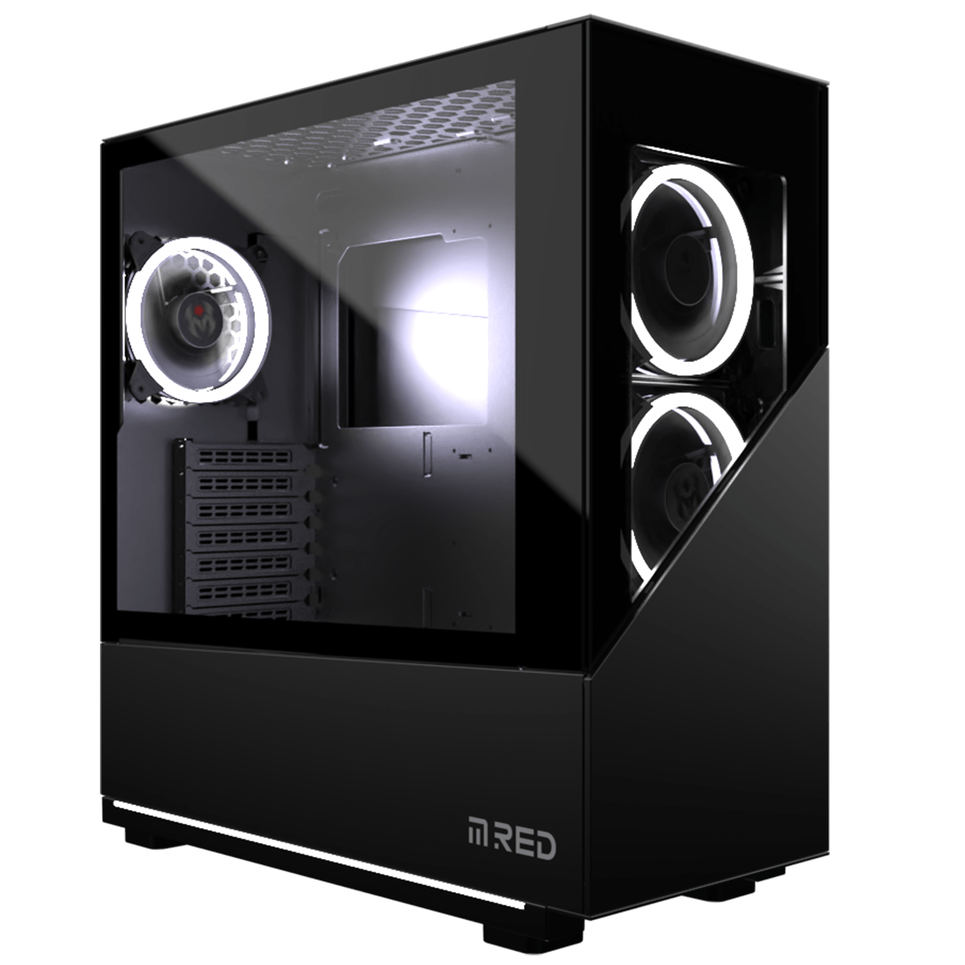 Boîtier PC M.RED ELITE BLACK Rainbow ARGB MR-006