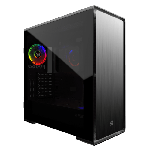 Boîtier PC M.RED IRON GLASS - MT/Sans Alim/E-ATX