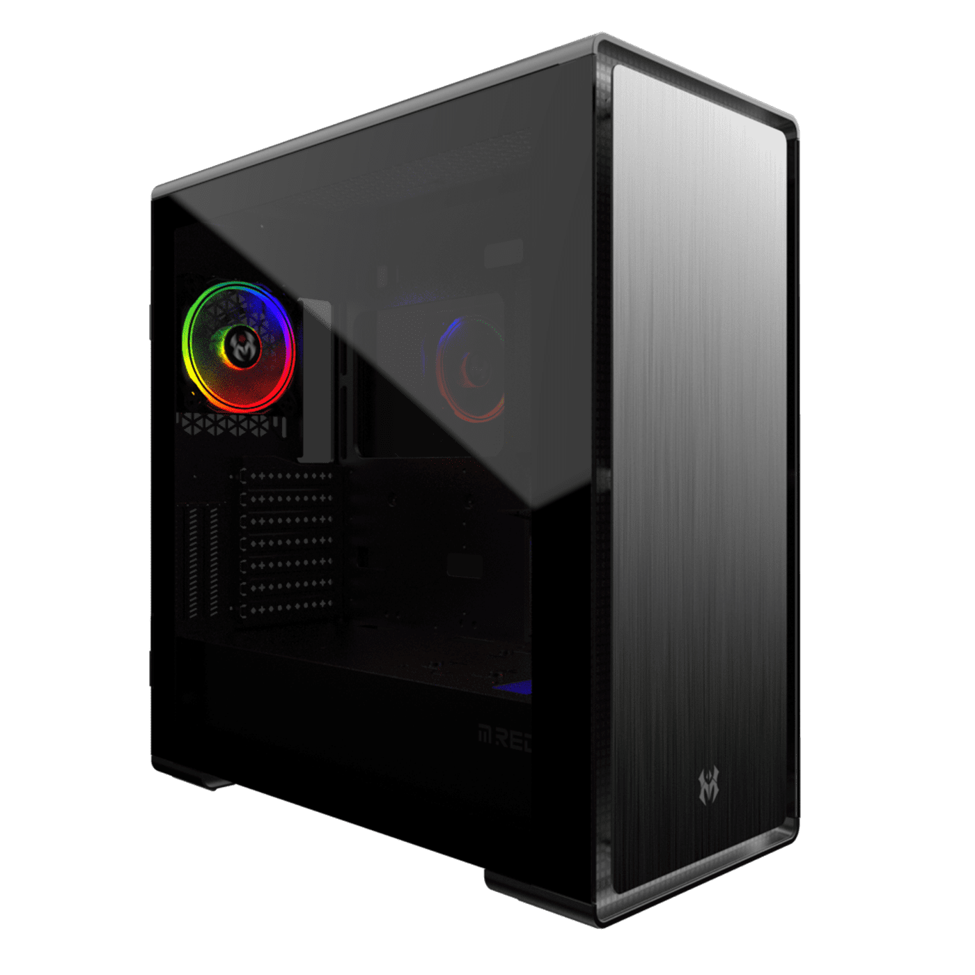 Boîtier PC M.RED IRON GLASS - MT/Sans Alim/E-ATX
