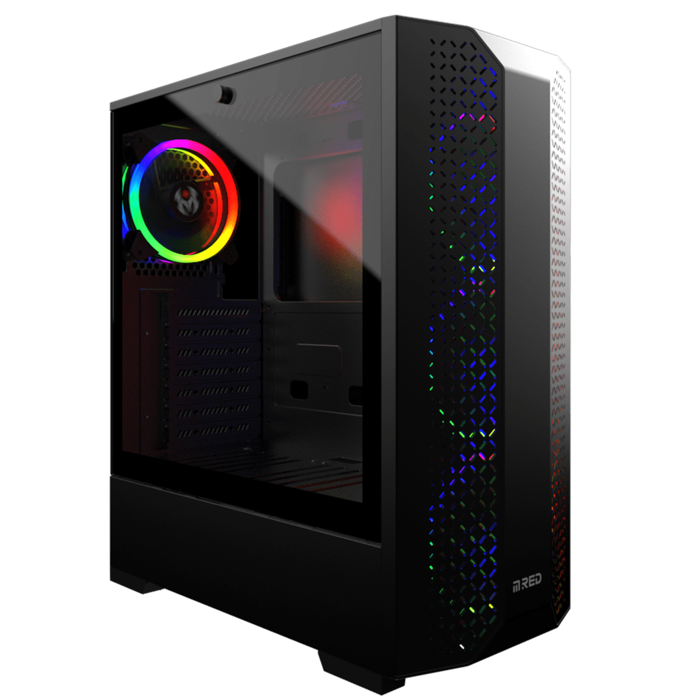 Boîtier PC M.RED Dream Eyes Noir - MT/Sans Alim/ATX